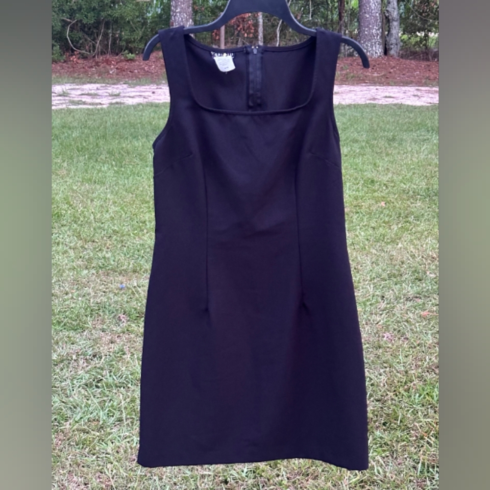 Elegant Black Sleeveless Mini Dress